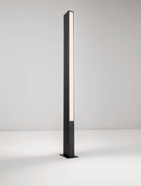 Nova Luce LED Wegeleuchte Stor 17W warmweiss 3000K IP65 salzwasserfest Schwarz Aluminium 100cm 9030112