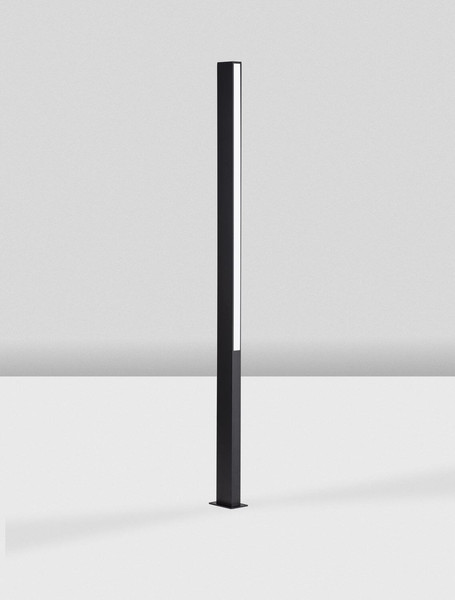 Nova Luce LED Wegeleuchte Stor 23W warmweiss 3000K IP65 salzwasserfest Schwarz Aluminium 150cm 9030113