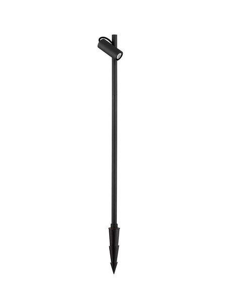 Nova Luce LED Wegeleuchte Darma drehbar 7W warmweiss 3000K IP65 salzwasserfest Schwarz Aluminium 83,5cm 9030115