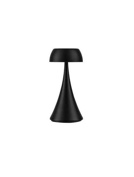 Nova Luce LED Akku-Tischleuchte Ycro dimmbar 2W warmweiss 3000K USB IP54 Anthrazit Aluminium Ø8cm 9030138