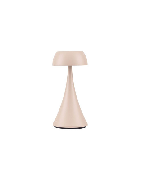 Nova Luce LED Akku-Tischleuchte Ycro dimmbar 2W warmweiss 3000K USB IP54 Creme Aluminium Ø8cm 9030142