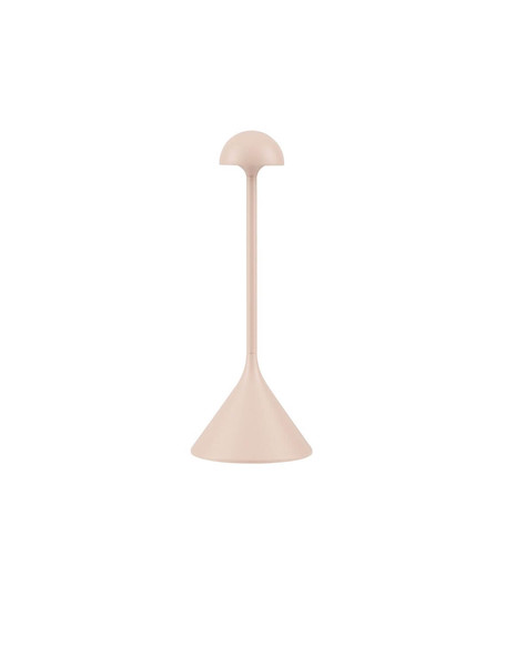 Nova Luce LED Akku-Tischleuchte Dalt dimmbar 1W warmweiss 3000K USB IP54 Creme Aluminium Ø9,5cm 9030147