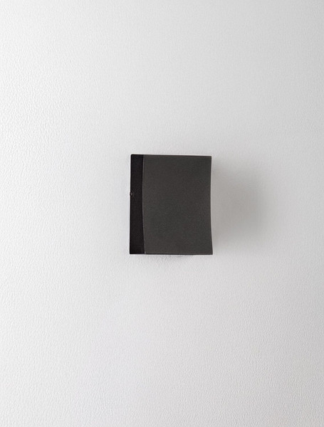 Nova Luce LED Außen-Wandleuchte Boxy 3W warmweiss 3000K IP65 Schwarz Aluminium 9x6,5cm 9030148
