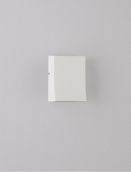 Nova Luce LED Außen-Wandleuchte Boxy 3W warmweiss 3000K IP65 Weiß Aluminium 9x6,5cm 9030149