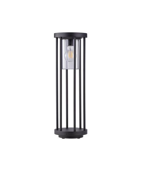 Nova Luce Wegeleuchte Elysium E27 IP65 salzwasserfest Schwarz Aluminium 50cm 9030153