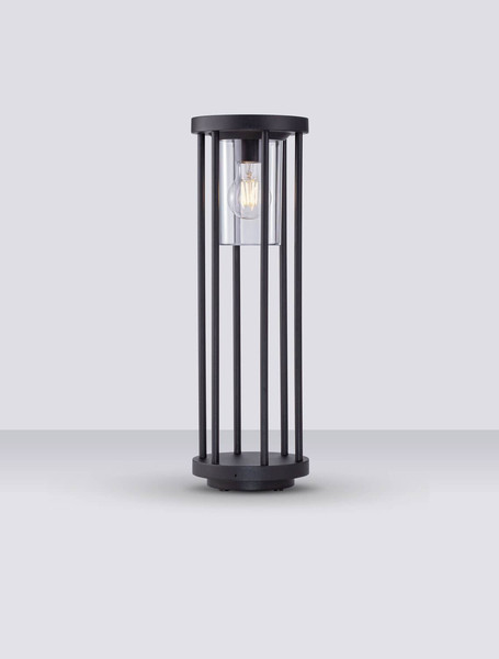 Nova Luce Wegeleuchte Elysium E27 IP65 salzwasserfest Schwarz Aluminium 50cm 9030153