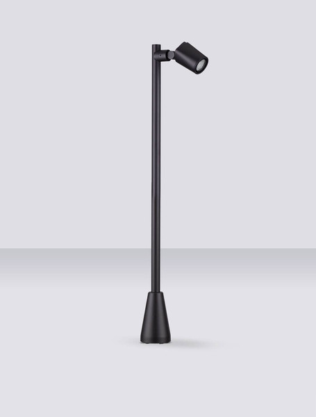 Nova Luce Wegeleuchte Spy schwenkbar GU10 IP65 salzwasserfest Schwarz Aluminium 100cm 9030157