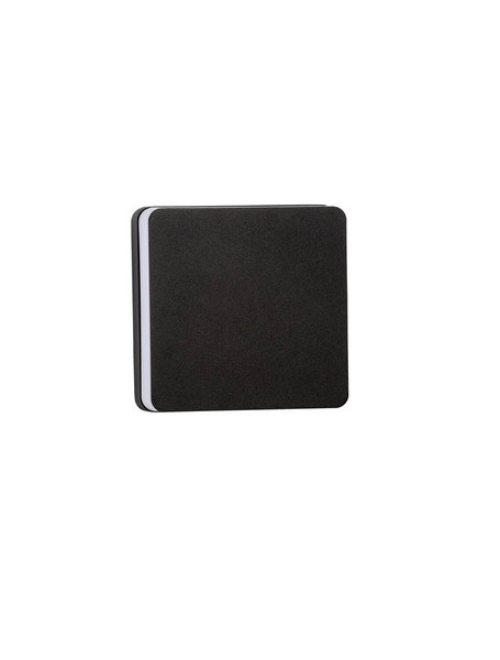 Nova Luce LED Außen-Wandleuchte Oono 11W warmweiss 3000K IP65 salzwasserfest Schwarz Aluminium 13,5x13,5cm 9030159