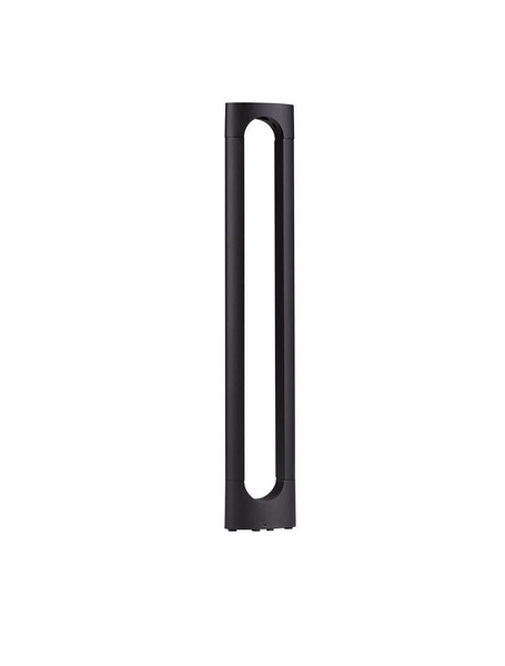 Nova Luce LED Sockelleuchte Dira 6W warmweiss 3000K IP65 salzwasserfest Schwarz Aluminium 65cm 9030160