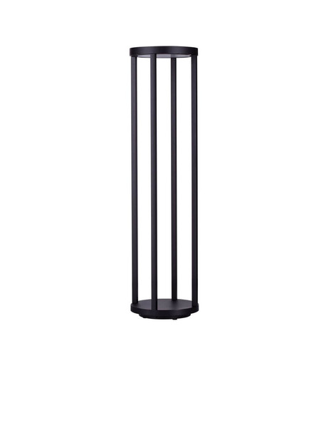 Nova Luce LED Wegeleuchte Optus 9W warmweiss 3000K IP65 salzwasserfest Schwarz Aluminium 80cm 9030163