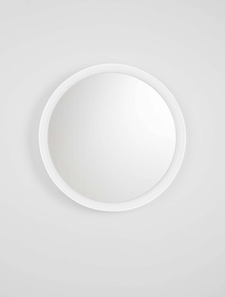 Nova Luce LED Spiegel Onar 21W warmweiss 3000K IP44 Weiß Aluminium Spiegelglas Ø58cm 9030500
