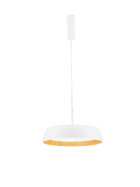 Nova Luce LED Pendelleuchte Sigi dimmbar 40W warmweiss 3000K Weiß Aluminium Metall Ø45cm 9030506