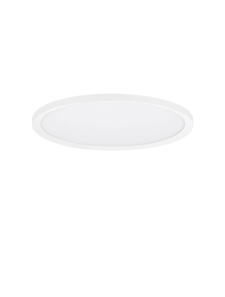 Nova Luce LED Deckenleuchte Aoton dimmbar 35W CCT warm-/neutralweiss 2700/3000/4000K Weiß Aluminium Metall Ø40cm 9030508