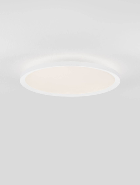 Nova Luce LED Deckenleuchte Aoton dimmbar 35W CCT warm-/neutralweiss 2700/3000/4000K Weiß Aluminium Metall Ø40cm 9030508