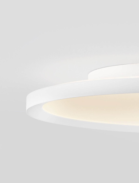 Nova Luce LED Deckenleuchte Aoton dimmbar 35W CCT warm-/neutralweiss 2700/3000/4000K Weiß Aluminium Metall Ø40cm 9030508