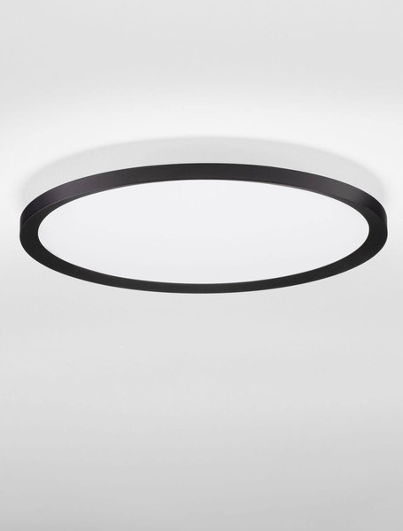 Nova Luce LED Deckenleuchte Aoton dimmbar 35W CCT warm-/neutralweiss 2700/3000/4000K Schwarz Aluminium Metall Ø40cm 9030509