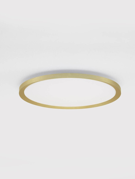 Nova Luce LED Deckenleuchte Aoton dimmbar 35W CCT warm-/neutralweiss 2700/3000/4000K Gold Aluminium Metall Ø40cm 9030510