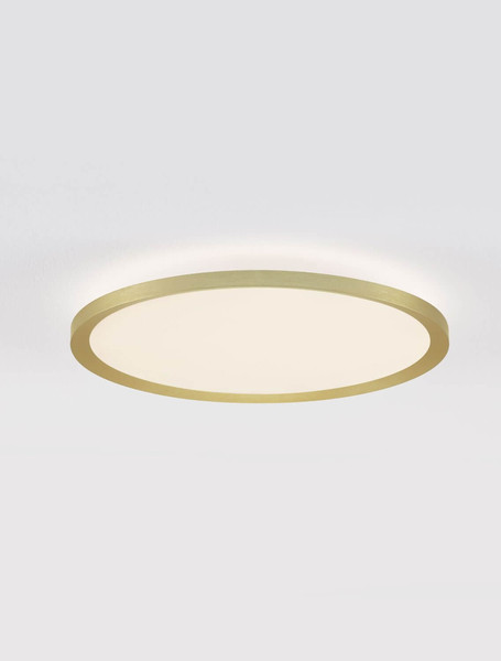 Nova Luce LED Deckenleuchte Aoton dimmbar 35W CCT warm-/neutralweiss 2700/3000/4000K Gold Aluminium Metall Ø40cm 9030510