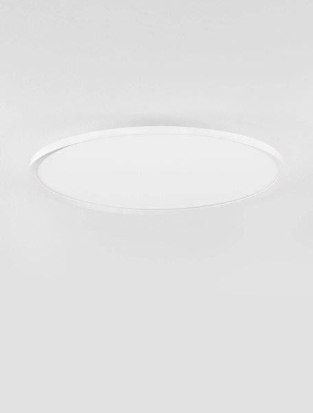 Nova Luce LED Deckenleuchte Aoton dimmbar 55W CCT warm-/neutralweiss 2700/3000/4000K Weiß Aluminium Metall Ø60cm 9030511