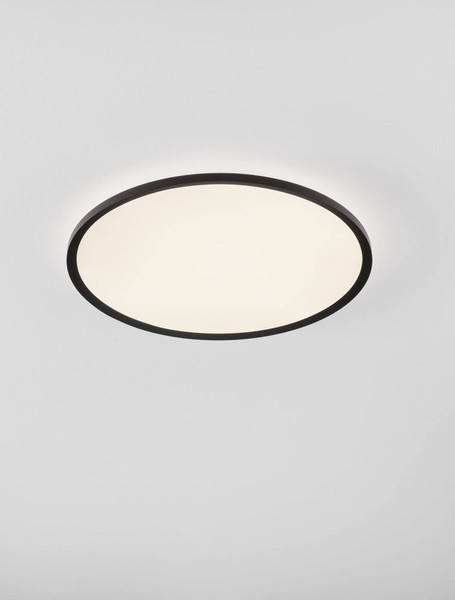 Nova Luce LED Deckenleuchte Aoton dimmbar 55W CCT warm-/neutralweiss 2700/3000/4000K Schwarz Aluminium Metall Ø60cm 9030512