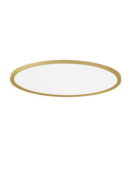 Nova Luce LED Deckenleuchte Aoton dimmbar 55W CCT warm-/neutralweiss 2700/3000/4000K Gold Aluminium Metall Ø60cm 9030513