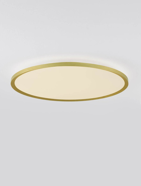 Nova Luce LED Deckenleuchte Aoton dimmbar 55W CCT warm-/neutralweiss 2700/3000/4000K Gold Aluminium Metall Ø60cm 9030513