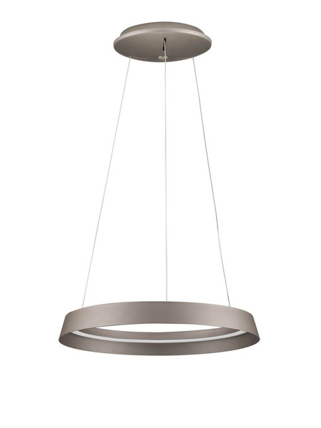 Nova Luce LED Pendelleuchte Ormi dimmbar 38W CCT warmweiss 2700/3000K Champagnergold Aluminium Ø45cm 9030520