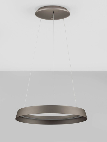Nova Luce LED Pendelleuchte Ormi dimmbar 38W CCT warmweiss 2700/3000K Champagnergold Aluminium Ø45cm 9030520