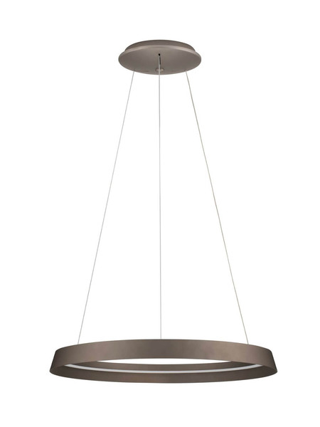 Nova Luce LED Pendelleuchte Ormi dimmbar 52W CCT warmweiss 2700/3000K Champagnergold Aluminium Ø60cm 9030523