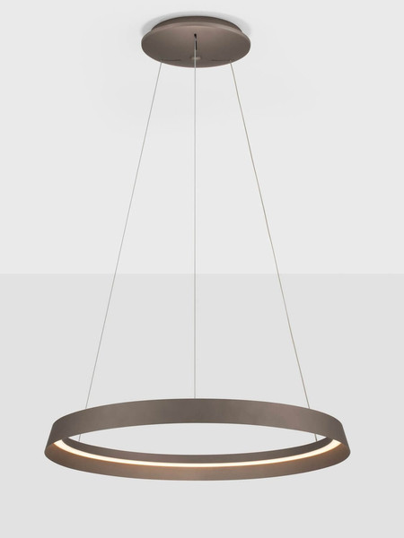 Nova Luce LED Pendelleuchte Ormi dimmbar 52W CCT warmweiss 2700/3000K Champagnergold Aluminium Ø60cm 9030523