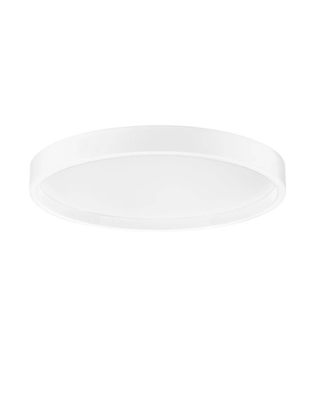 Nova Luce LED Deckenleuchte Istos dimmbar 38W CCT warm-/neutralweiss 2700/3000/4000K Weiß Aluminium Metall Ø50cm 9030528