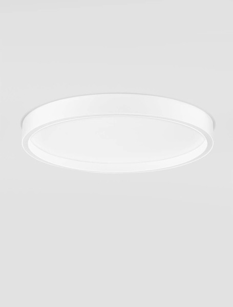 Nova Luce LED Deckenleuchte Istos dimmbar 38W CCT warm-/neutralweiss 2700/3000/4000K Weiß Aluminium Metall Ø50cm 9030528