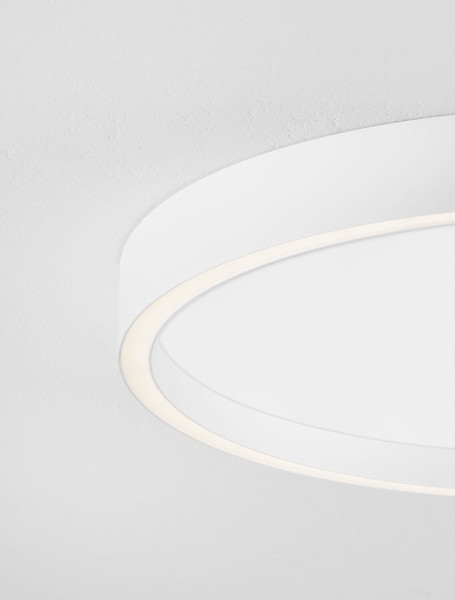 Nova Luce LED Deckenleuchte Istos dimmbar 38W CCT warm-/neutralweiss 2700/3000/4000K Weiß Aluminium Metall Ø50cm 9030528