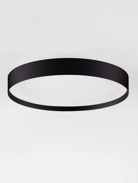 Nova Luce LED Deckenleuchte Roi dimmbar 37W CCT warm-/neutralweiss 2700/3000/4000K Schwarz Aluminium Metall Ø40cm 9030532