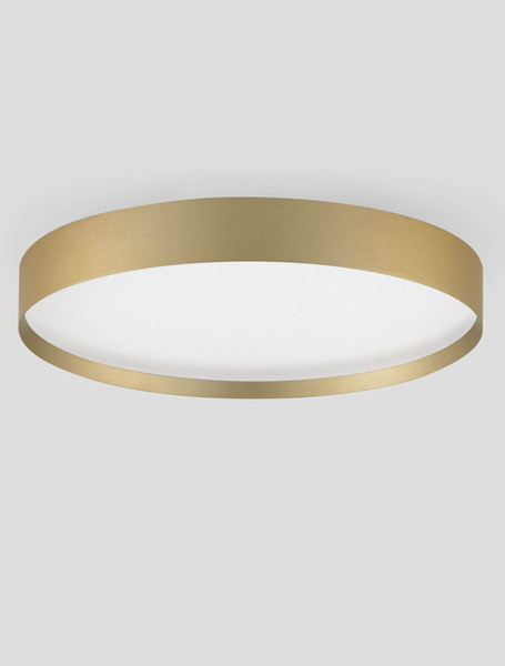 Nova Luce LED Deckenleuchte Roi dimmbar 37W CCT warm-/neutralweiss 2700/3000/4000K Gold Aluminium Metall Ø40cm 9030533