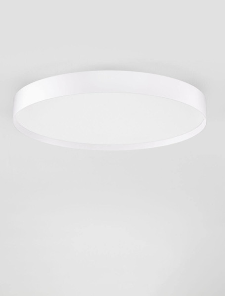 Nova Luce LED Deckenleuchte Roi dimmbar 48W CCT warm-/neutralweiss 2700/3000/4000K Weiß Aluminium Metall Ø50cm 9030534