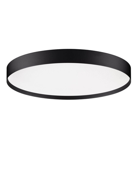 Nova Luce LED Deckenleuchte Roi dimmbar 48W CCT warm-/neutralweiss 2700/3000/4000K Schwarz Aluminium Metall Ø50cm 9030535