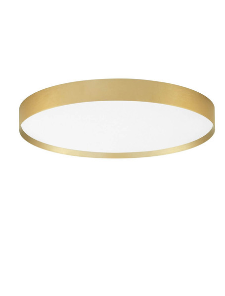 Nova Luce LED Deckenleuchte Roi dimmbar 48W CCT warm-/neutralweiss 2700/3000/4000K Gold Aluminium Metall Ø50cm 9030536