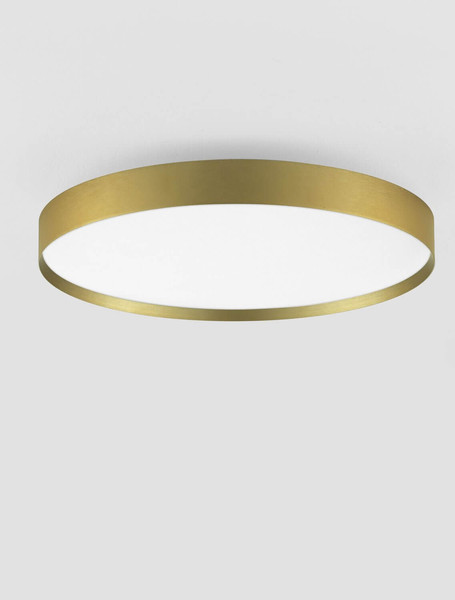 Nova Luce LED Deckenleuchte Roi dimmbar 48W CCT warm-/neutralweiss 2700/3000/4000K Gold Aluminium Metall Ø50cm 9030536
