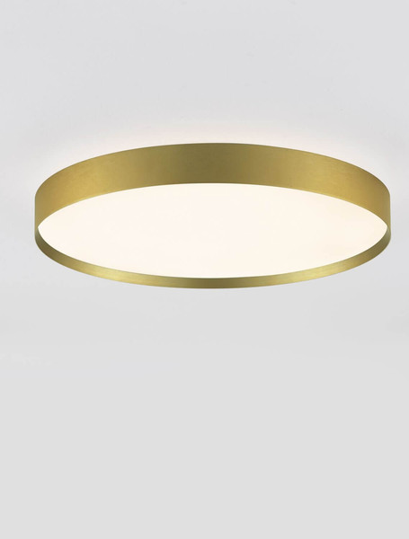 Nova Luce LED Deckenleuchte Roi dimmbar 48W CCT warm-/neutralweiss 2700/3000/4000K Gold Aluminium Metall Ø50cm 9030536