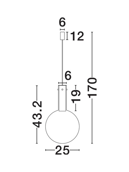 Nova Luce LED Pendelleuchte Nostos dimmbar 6W warmweiss 3000K Gold Weiß Glas Metall Ø25cm 9030541