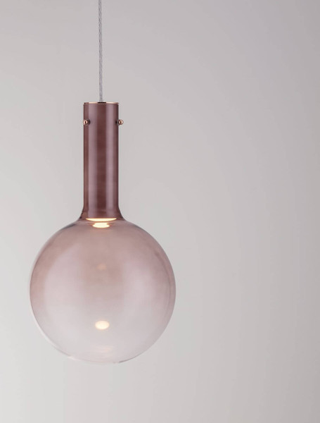 Nova Luce LED Pendelleuchte Nostos dimmbar 6W warmweiss 3000K Braun Gold Weiß Glas Metall Ø25cm 9030543