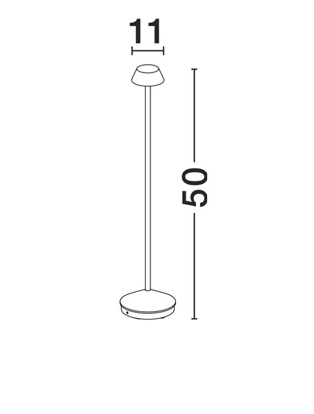 Nova Luce LED Wegeleuchte Arion 4W warmweiss 3000K IP65 Schwarz Aluminium 50cm 9030558