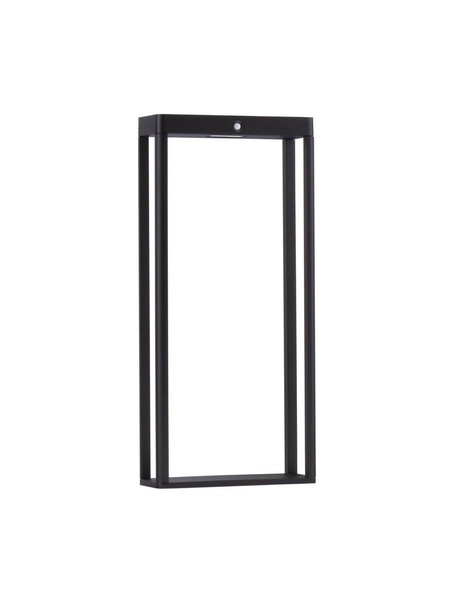 Nova Luce LED Solar-Wegeleuchte Berni 2W warmweiss 3000K Bewegungsmelder IP65 Schwarz Aluminium 50cm 9030566