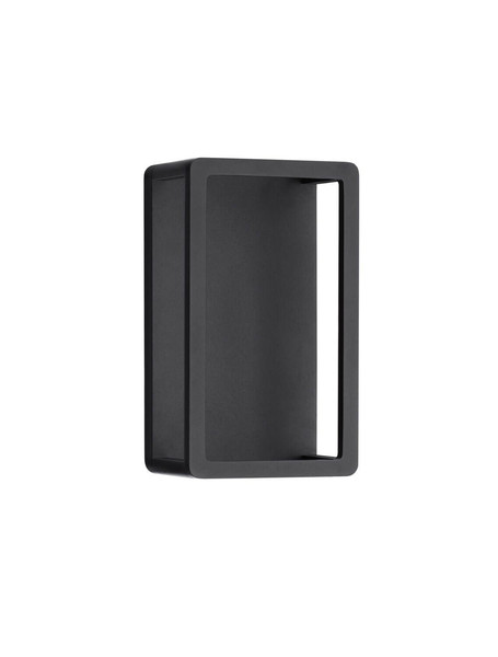 Nova Luce LED Außen-Wandleuchte Akmi 9W warmweiss 3000K IP65 Schwarz Aluminium 26x15cm 9030570