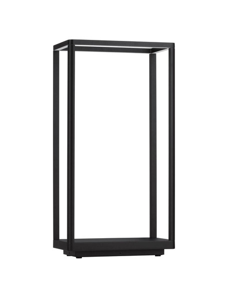 Nova Luce LED Wegeleuchte Akmi 9W warmweiss 3000K IP65 Schwarz Aluminium 50cm 9030571