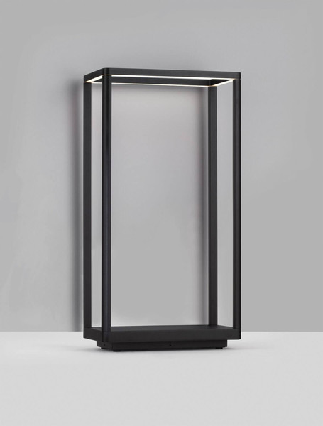 Nova Luce LED Wegeleuchte Akmi 9W warmweiss 3000K IP65 Schwarz Aluminium 50cm 9030571