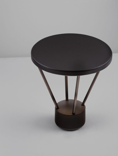 Nova Luce LED Sockelleuchte Virtus 16W warmweiss 3000K IP65 Schwarz Aluminium 33cm 9030572