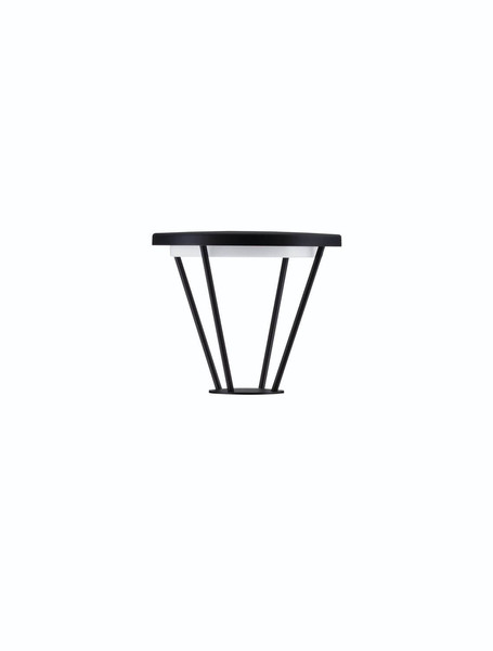 Nova Luce LED Leuchtenkopf für Wegeleuchte Virtus 16W warmweiss 3000K IP65 Schwarz Aluminium 27cm 9030573