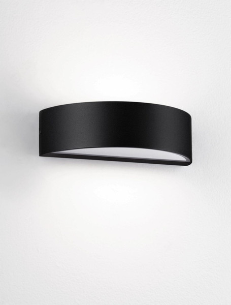 Nova Luce LED Außen-Wandleuchte Nectar 9W warmweiss 3000K IP65 Schwarz Aluminium 20x9cm 9030576